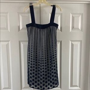 WHBM Elegant Black Polka Dot Dress. Sz 4. So flattering on!